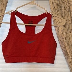 Nike Women's Red Dri-FIT Sports Bra